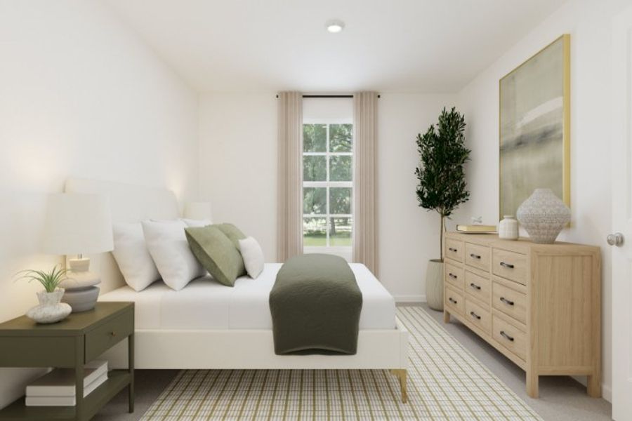 A room with a bed and a table. A room with a bed and a table.