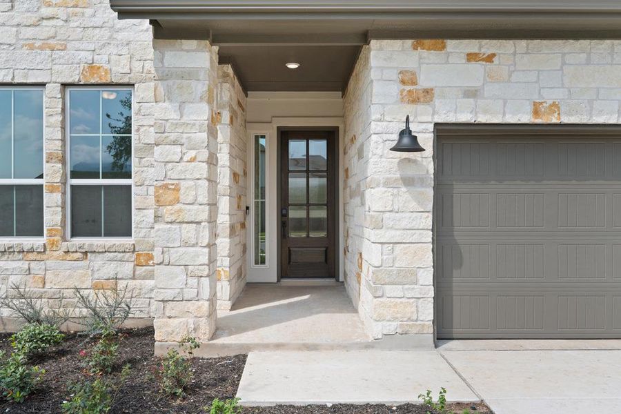 Exterior details and patio area of a home in Wolf Ranch, Georgetown (Image 22). Exterior details and patio area of a home in Wolf Ranch, Georgetown (Image 22).
