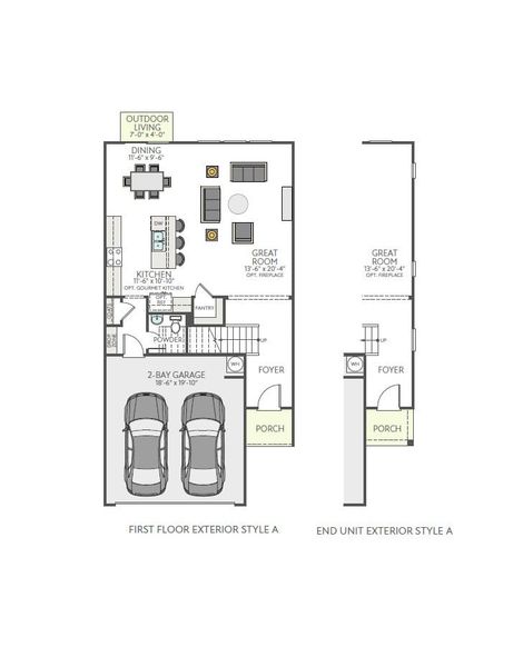 2D floor plan layout for the Astor by Tri Pointe Homes in Summit At Homestead, Chapel Hill, NC (Image 4). 2D floor plan layout for the Astor by Tri Pointe Homes in Summit At Homestead, Chapel Hill, NC (Image 4).