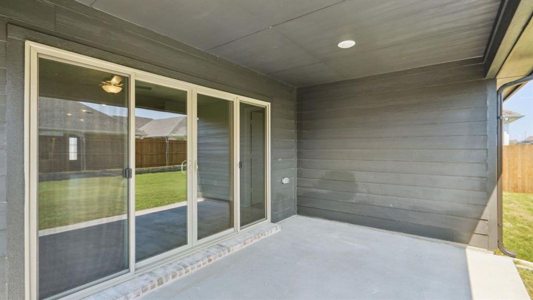 Exterior details and patio area of a home in Windmore, Princeton (Image 1).