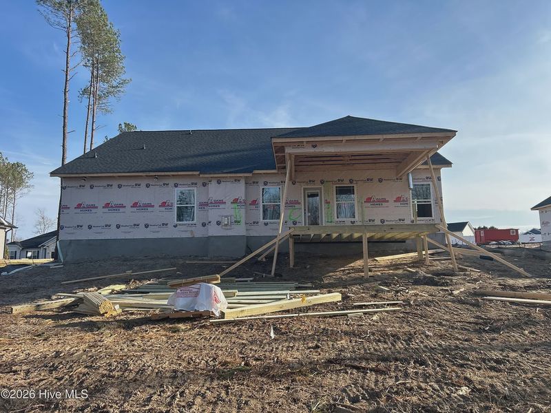 In-progress construction of a new home in Harvest Creek, Nashville, NC (Image 35). In-progress construction of a new home in Harvest Creek, Nashville, NC (Image 35).