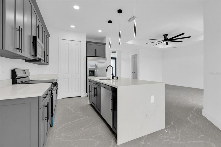 Furnished interior view inside a new home in , Lehigh Acres (Image 14). Furnished interior view inside a new home in , Lehigh Acres (Image 14).