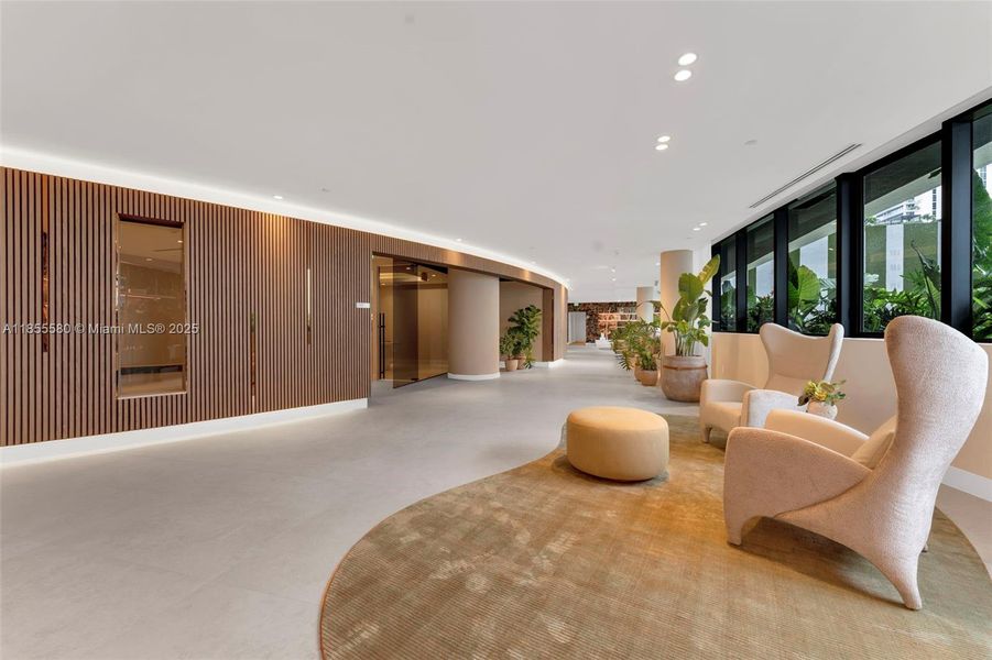 Furnished interior view inside a new home in , Miami (Image 10).