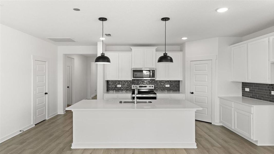 Furnished interior view inside a new home in Rocky Creek Crossing, Crowley (Image 6).