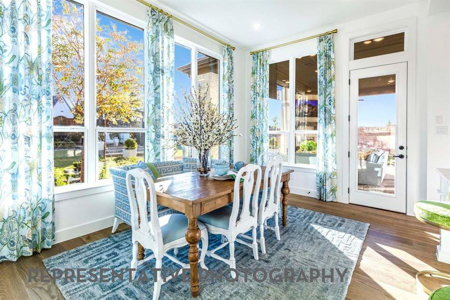 Furnished interior view inside a new home in Wildflower Ranch, Dish (Image 31).
