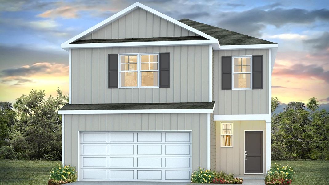 Representative exterior photo of a completed home built from the MANNING by D.R. Horton in Sease's Pond, Gilbert, SC (Image 15).