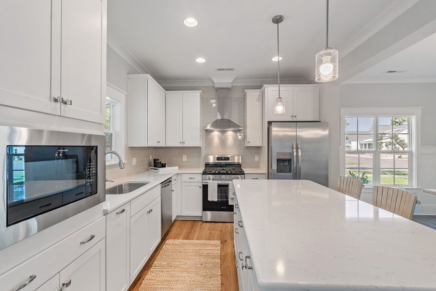 Representative furnished interior of a home built from the Grantville by Bill Clark Homes in The Sanctuary at Sunset Beach, Sunset Beach (Image 15).