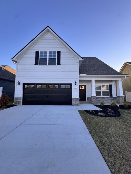 Front exterior of a new home in Salem Landing, Rockvale, TN, highlighting curb appeal (Image 1). Front exterior of a new home in Salem Landing, Rockvale, TN, highlighting curb appeal (Image 1).