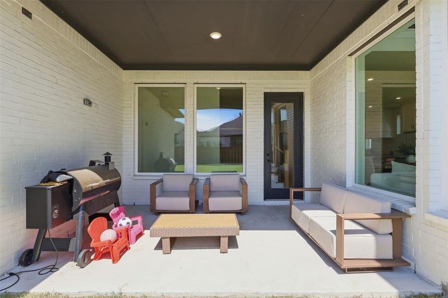 Extended patio for great outdoor entertaining.