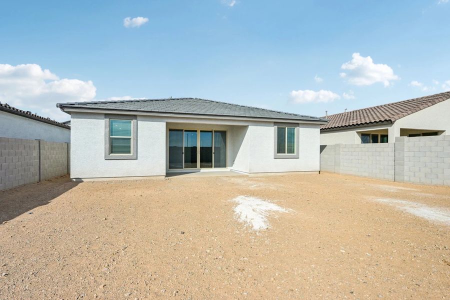 Back exterior elevation