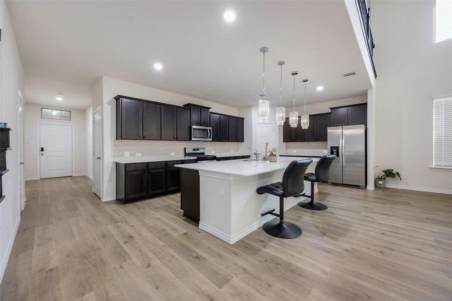 Furnished interior view inside a new home in Silverado, Aubrey (Image 12).
