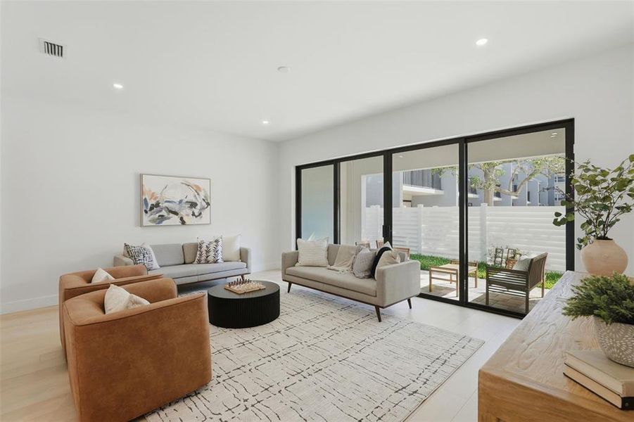 Furnished interior view inside a new home in , St. Petersburg (Image 15).