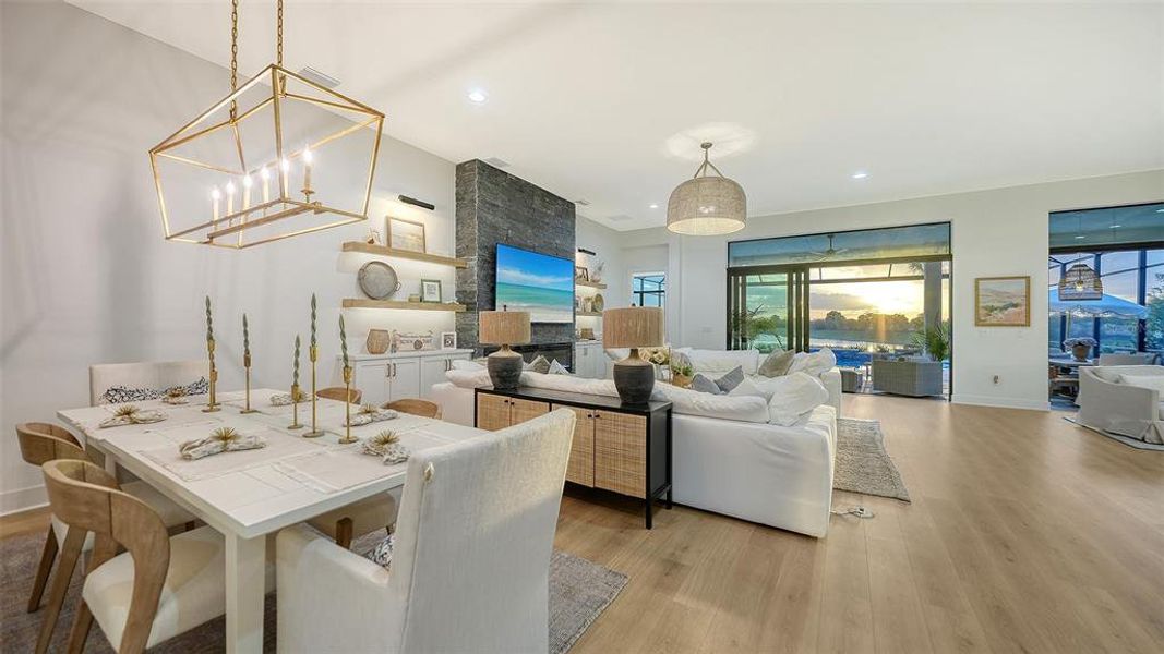 Furnished interior view inside a new home in , Sarasota (Image 40).