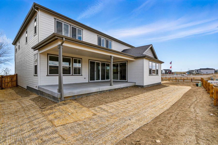 Exterior details and patio area of a home in Trailstone, Arvada (Image 4).