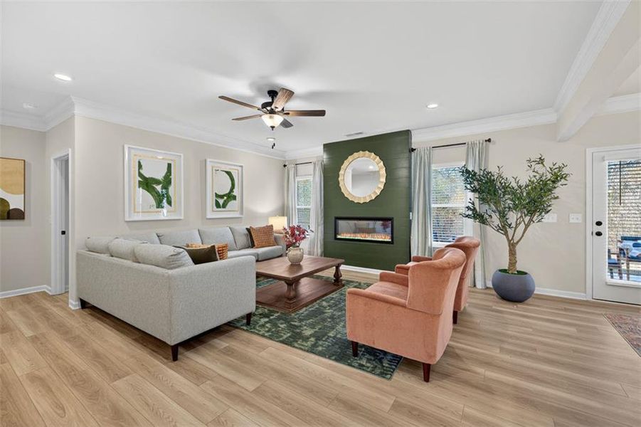 Furnished interior view inside a new home in Jones Ridge, Dallas (Image 9).
