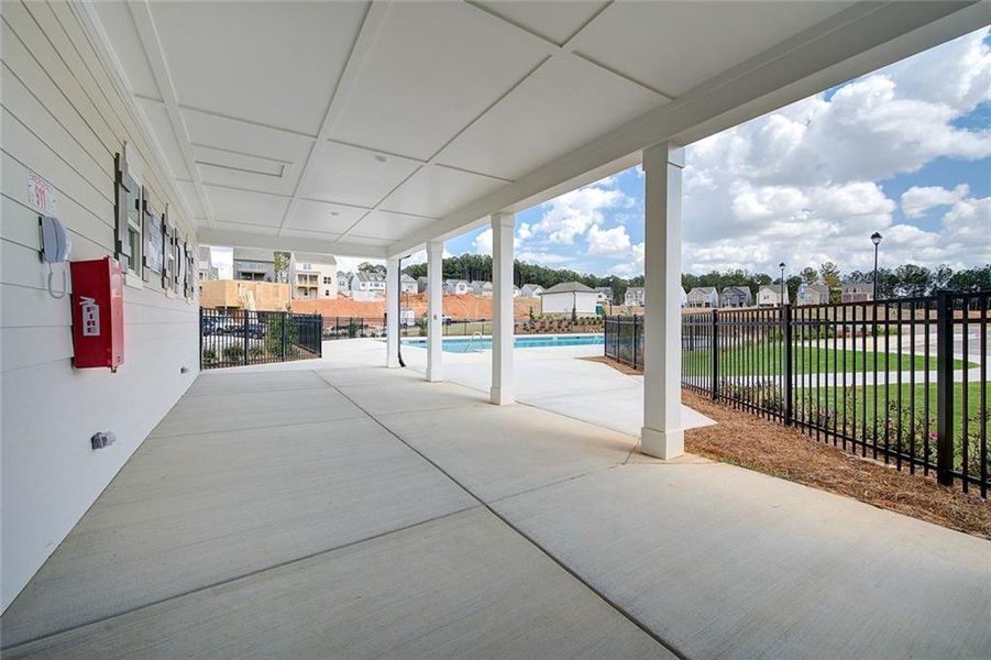 Exterior details and patio area of a home in Kentmere, Auburn (Image 3).