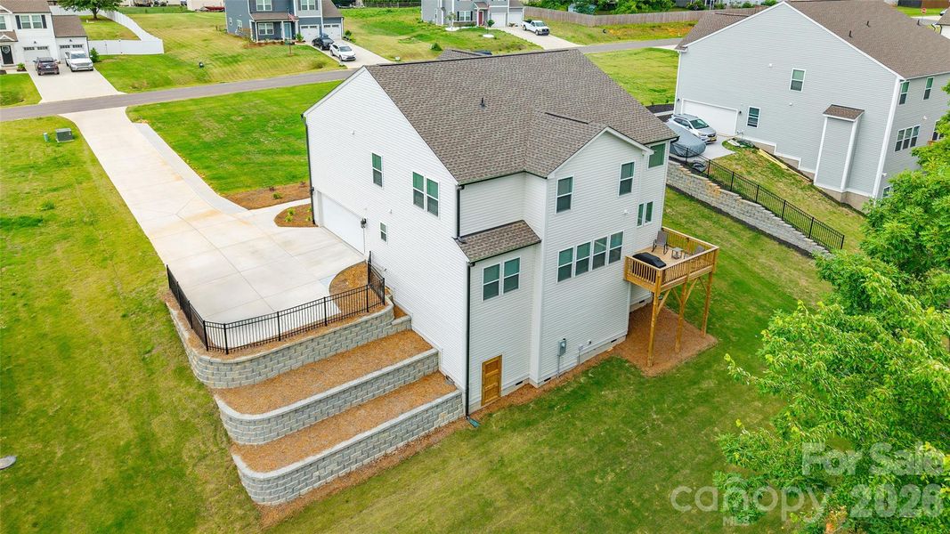 Exterior details and patio area of a home in , Statesville (Image 19).