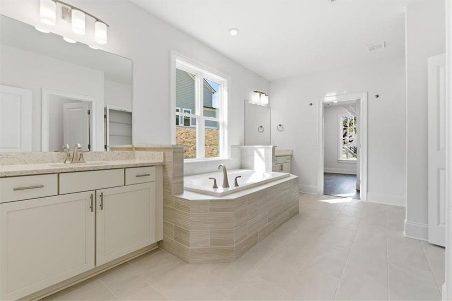 Furnished interior view inside a new home in Ford Landing, Acworth (Image 10).