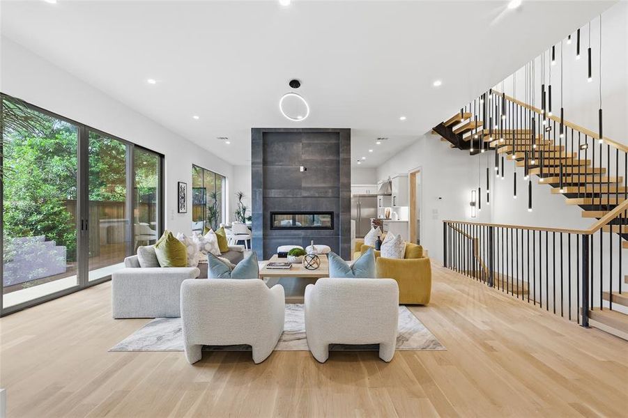 Furnished interior view inside a new home in , Dallas (Image 29).