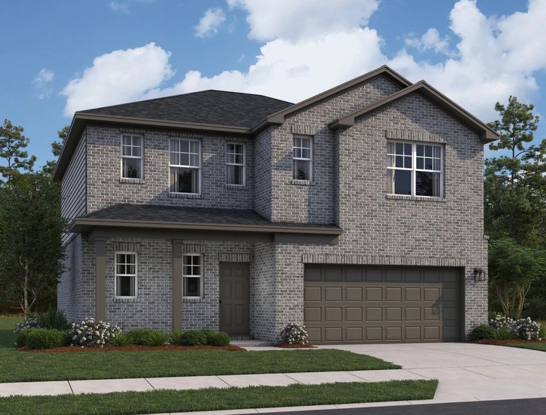 Representative exterior photo of a completed home built from the Copernicus by Starlight Homes in Vida Mar, League City, TX (Image 2). Representative exterior photo of a completed home built from the Copernicus by Starlight Homes in Vida Mar, League City, TX (Image 2).