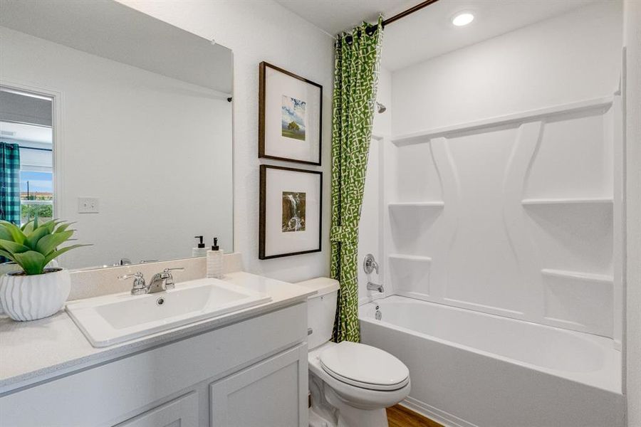 Furnished interior view inside a new home in Northpointe: Watermill Collection, Fort Worth (Image 14). Furnished interior view inside a new home in Northpointe: Watermill Collection, Fort Worth (Image 14).