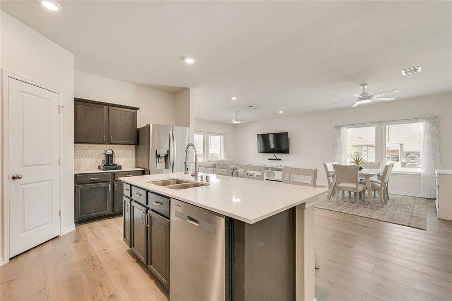 Furnished interior view inside a new home in , Princeton (Image 5).