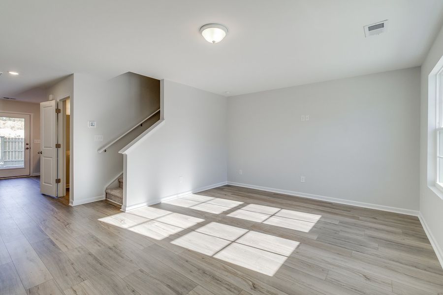 Spacious, unfurnished interior of a new home in Astoria, Columbia (Image 13). Spacious, unfurnished interior of a new home in Astoria, Columbia (Image 13).