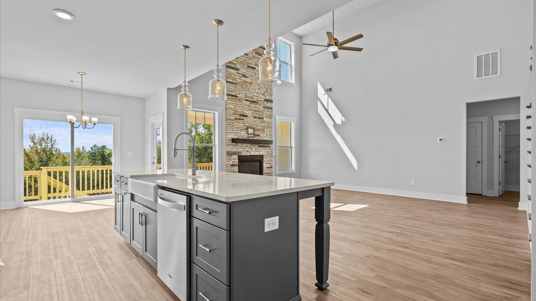 Furnished interior view inside a new home in Pinebrook, Woodruff (Image 6).