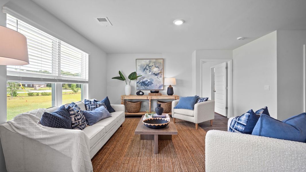 Furnished interior view inside a new home in The Groves at Bees Creek, Ridgeland (Image 14).