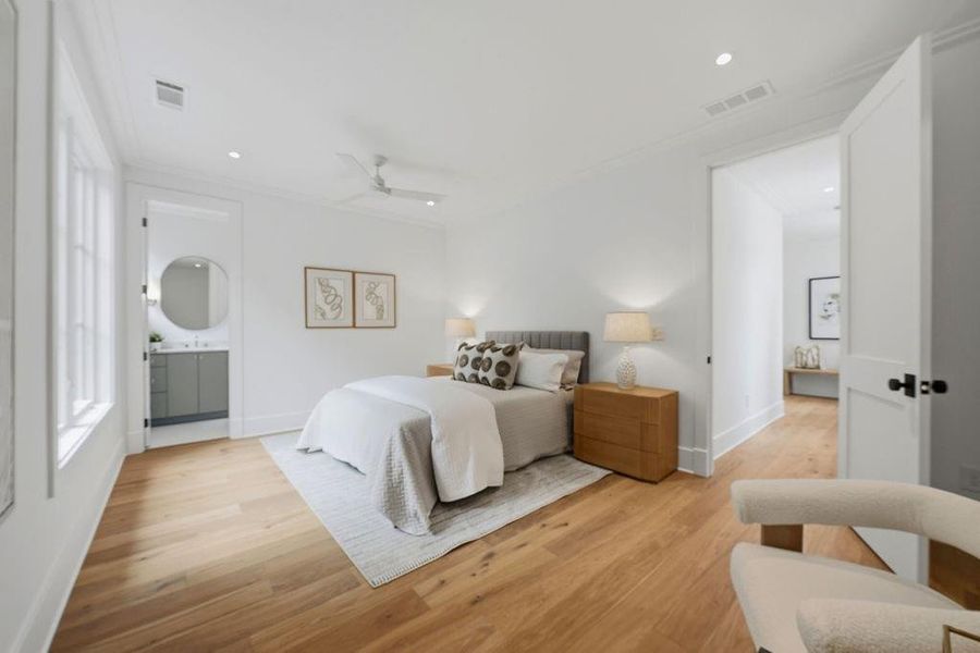 Furnished interior view inside a new home in , Atlanta (Image 16).