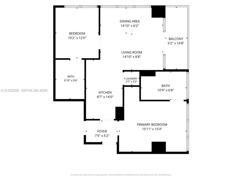 2D floor plan layout of this home in , Miami, FL (Image 6).
