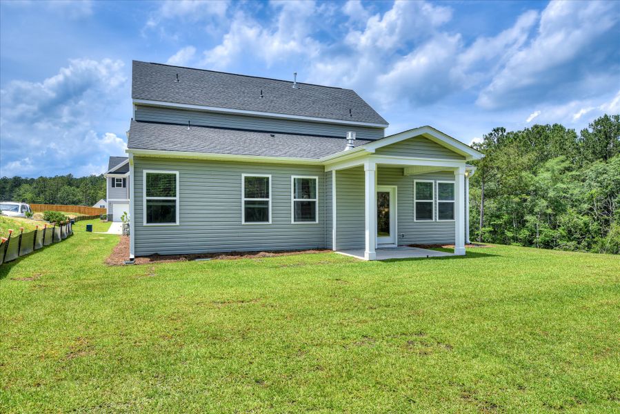 Representative exterior photo of a completed home built from the Insha by Veranda Homes in Heritage Bay, Sumter, SC (Image 26).