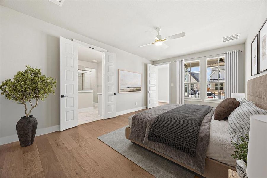 Furnished interior view inside a new home in Fields, Frisco (Image 17).