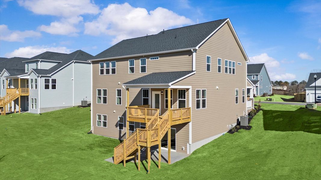 Exterior details and patio area of a home in Pinebrook, Woodruff (Image 21).