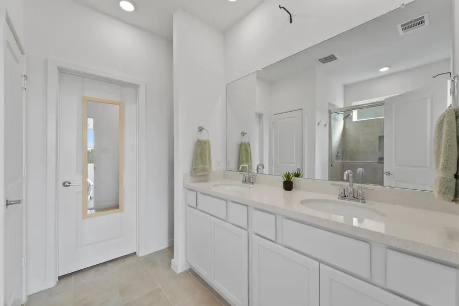 Furnished interior view inside a new home in Mason Woods 40s, Cypress (Image 16). Furnished interior view inside a new home in Mason Woods 40s, Cypress (Image 16).