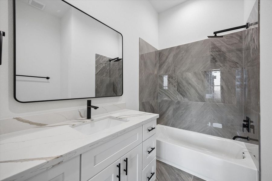 Furnished interior view inside a new home in , Houston (Image 40).