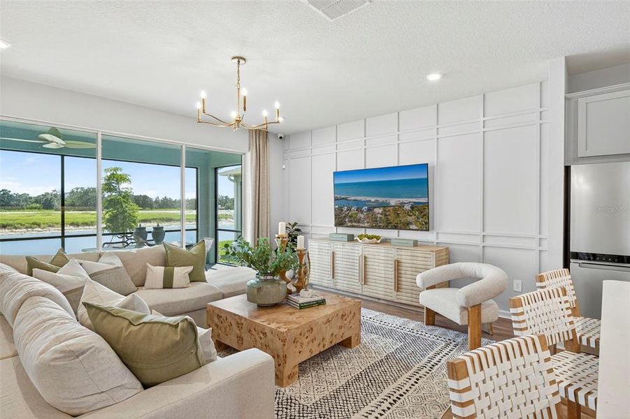 Furnished interior view inside a new home in Crosswind Ranch, Parrish (Image 9).