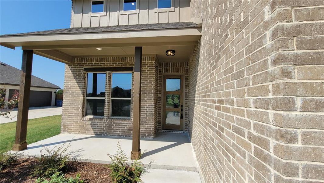Front exterior of a new home in , Red Oak, TX, highlighting curb appeal (Image 19). Front exterior of a new home in , Red Oak, TX, highlighting curb appeal (Image 19).