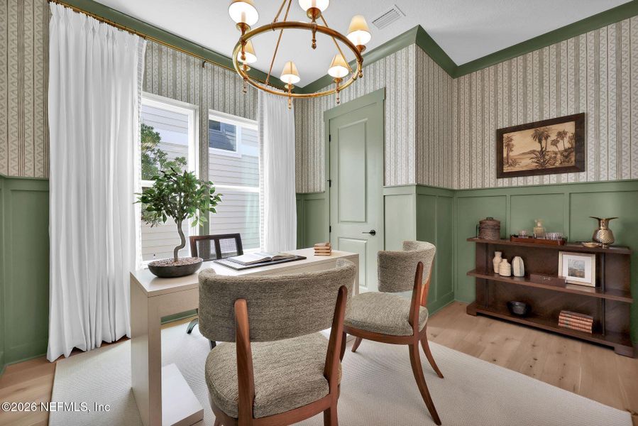 Furnished interior view inside a new home in Mariposa at EverRange 40' Series, Jacksonville (Image 8).