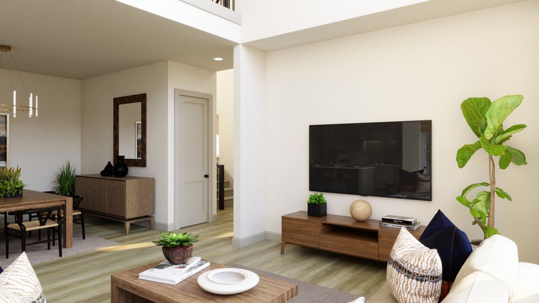 Representative furnished interior of a home built from the Cannes by Normandy Homes in Hazelwood 40' Series, Frisco (Image 5). Representative furnished interior of a home built from the Cannes by Normandy Homes in Hazelwood 40' Series, Frisco (Image 5).