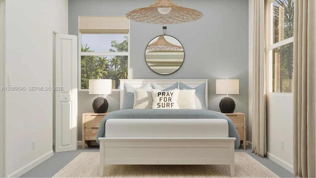 Furnished interior view inside a new home in Breezewood, Miami (Image 9).