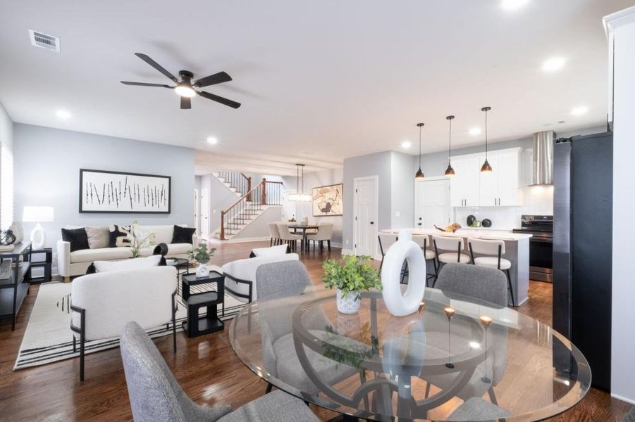 Furnished interior view inside a new home in , Fairburn (Image 15).
