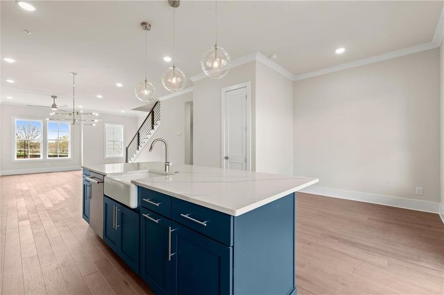 Furnished interior view inside a new home in , Alpharetta (Image 10).