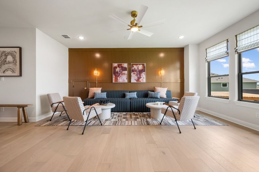 Representative furnished interior of a home built from the Ashlyn by Ashton Woods in La Cima, San Marcos (Image 13). Representative furnished interior of a home built from the Ashlyn by Ashton Woods in La Cima, San Marcos (Image 13).