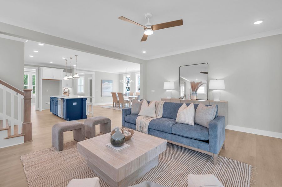 Representative furnished interior of a home built from the The Wisteria by RobuckHomes in East & Mason, Wilmington (Image 48).