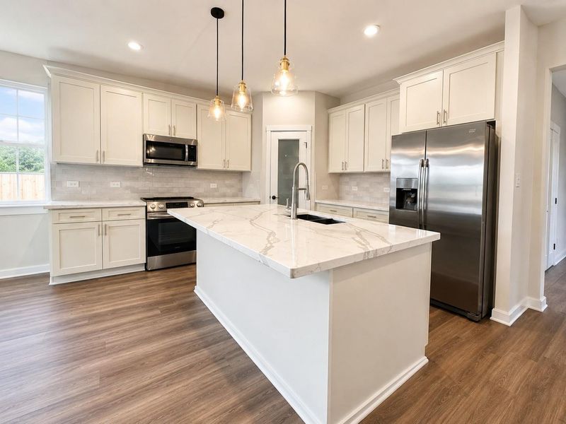 Furnished interior view inside a new home in , Wharton (Image 7).