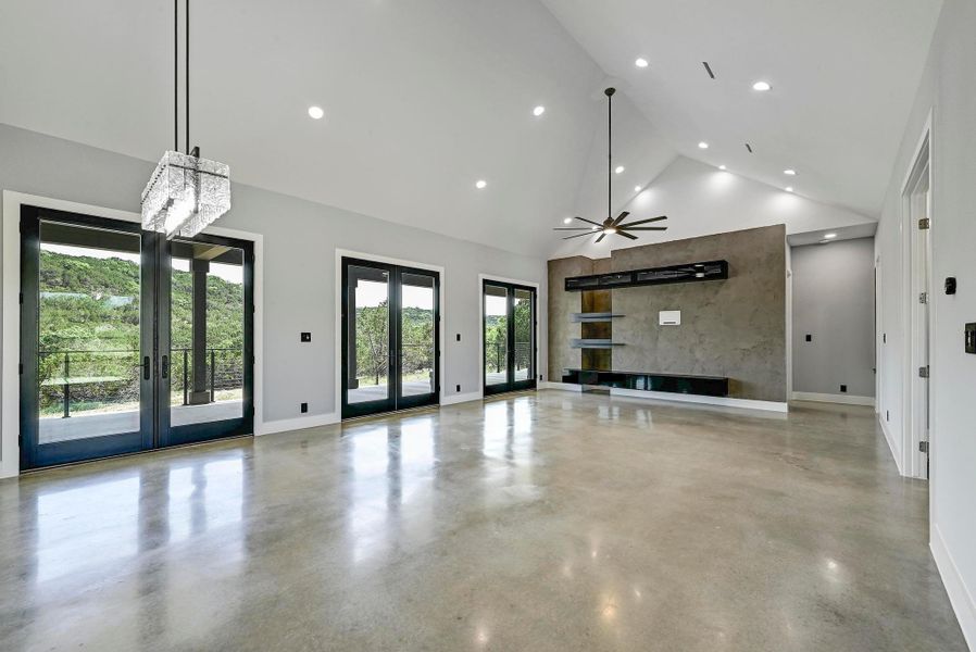 This exquisite residence is surrounded by sweeping views of tree-covered rolling hills and peaceful rural acreage, with a scenic butte just beyond the property. This exquisite residence is surrounded by sweeping views of tree-covered rolling hills and peaceful rural acreage, with a scenic butte just beyond the property.