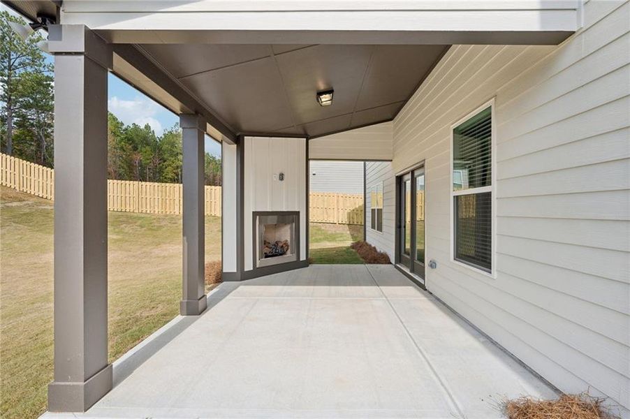 Exterior details and patio area of a home in Fowler Farms, Auburn (Image 26).