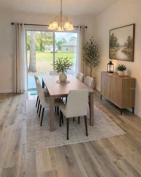 Furnished interior view inside a new home in , Ocklawaha (Image 9).