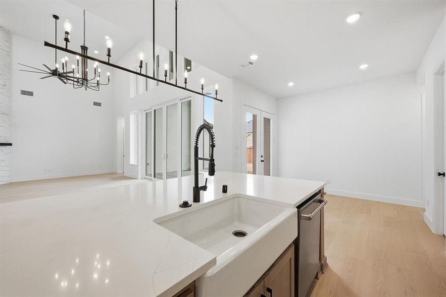Furnished interior view inside a new home in Sandbrock Ranch, Krugerville (Image 12).